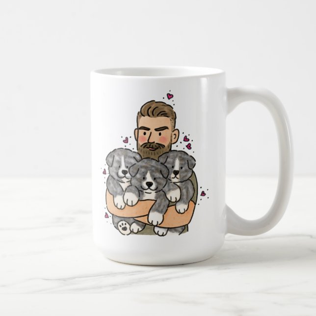 Japanischer Akita Inu Brindle Kaffeetasse (Rechts)