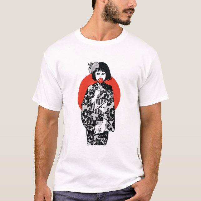 Japanischer Anime Kawai Kimono Girl Men-T - Shirt (Vorderseite)
