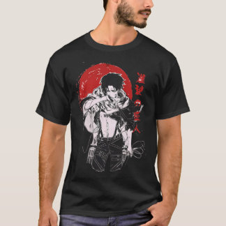 Japanischer Anime Warrior T-Sirt für Jungs Mädchen T-Shirt