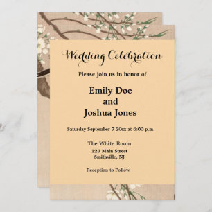 Japanischer Asiatischer Vogel Chickadee Songbird Einladung