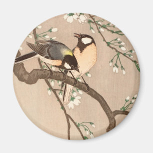 Japanischer asiatischer Vogel Meise Singvogel Magnet