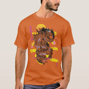 Japanischer ästhetischer Drache Asiatischer Demon  T-Shirt