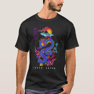 Japanischer ästhetischer Drache T-Shirt