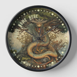 Japanischer Baumdrache Uhr