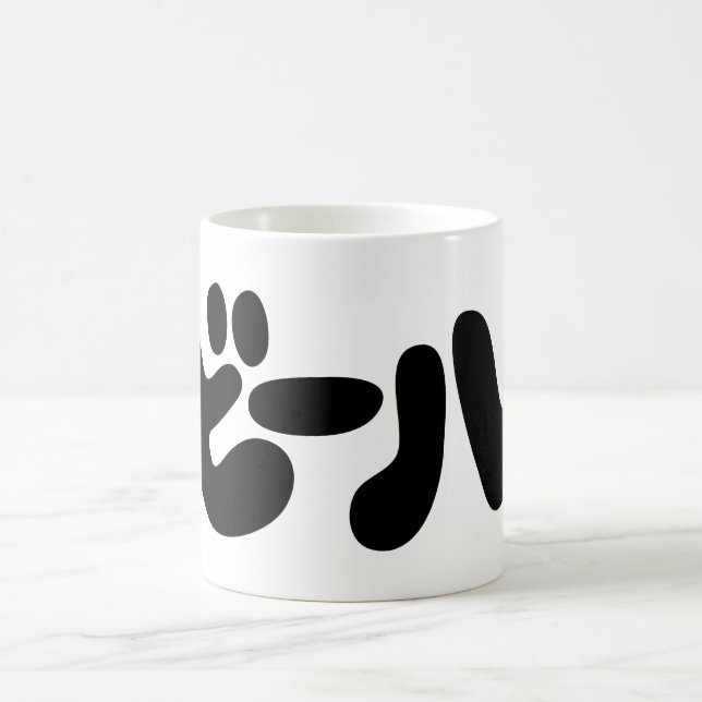 Japanischer Beer ビ ル Katakana Sprache Kaffeetasse (Mittel)