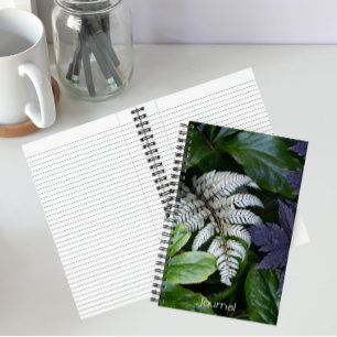 Japanischer bemalter Farn floral Notizbuch