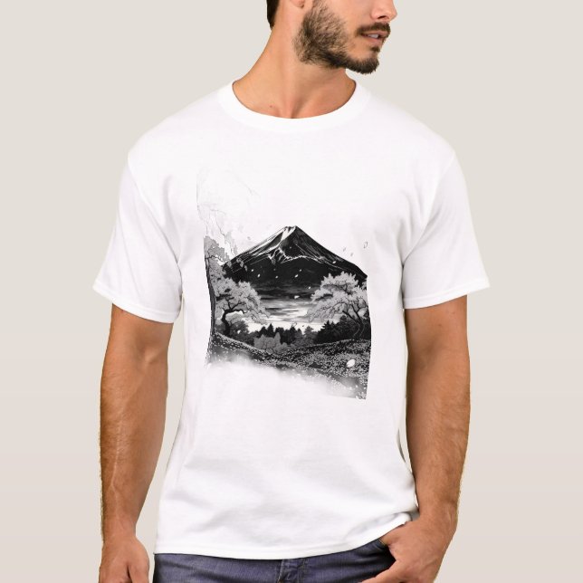 japanischer Berg T-Shirt (Vorderseite)