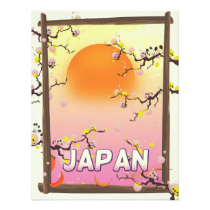 Japanischer Blumengarten Fotodruck