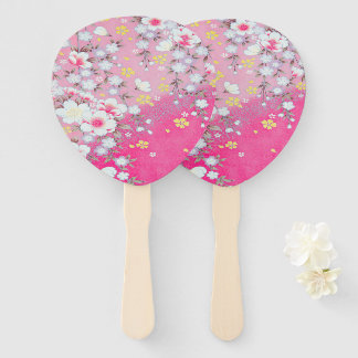 Japanischer Blumenkrebs Blossom Pink White Fächer