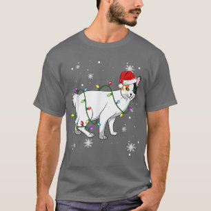Japanischer Bobtail Chat WeihnachtsLICHT Weihnacht T-Shirt