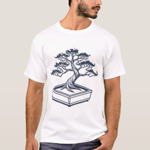Japanischer Bonsai-Baum Zen-Ästhetik T-Shirt