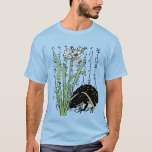 Japanischer Botanischer Frosch Toad im achtzehnten T-Shirt
