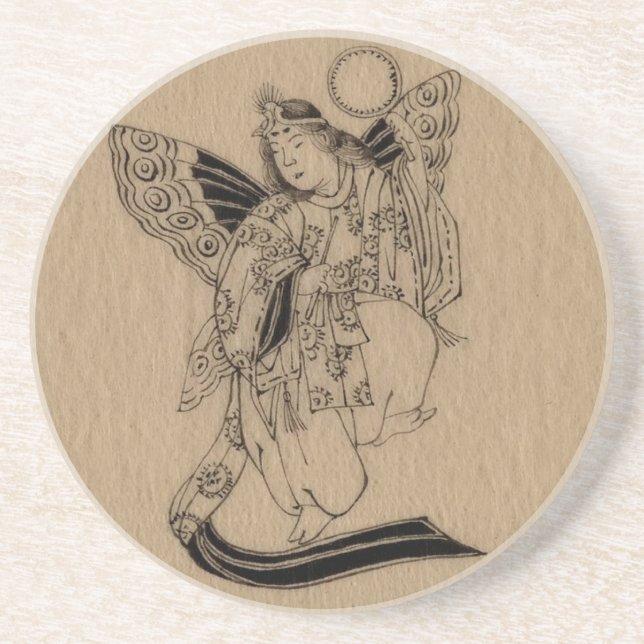 Japanischer Butterfly-Angel Getränkeuntersetzer (Vorne)