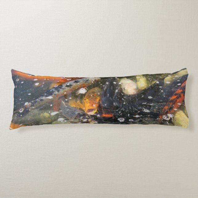 Japanischer Carp Koi Fisch schwimmen Seitenschläferkissen (Vorderseite)