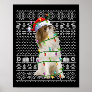 Japanischer Chin Dog Lover Santa Ugly Japanischer  Poster