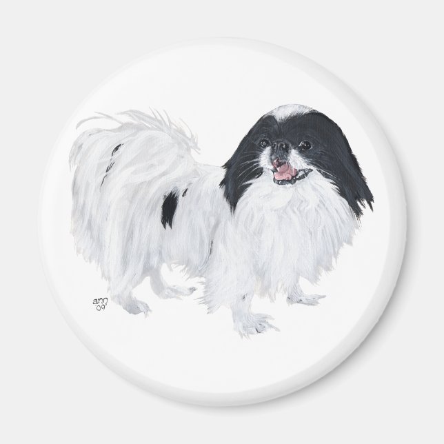 Japanischer Chin Dog Magnet (Vorne)
