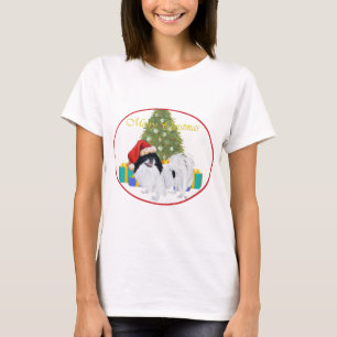 Japanischer Chin Merry Christmas T-Shirt