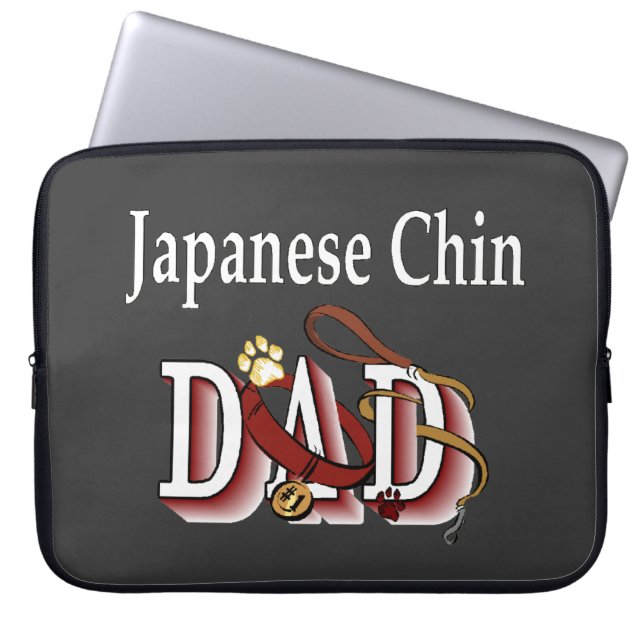 Japanischer Chin Vater Laptopschutzhülle (Vorderseite)