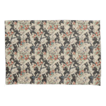 Japanischer Chiyogami Ninja Pattern Pillowcase