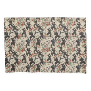 Japanischer Chiyogami Ninja Pattern Pillowcase Kissenbezug