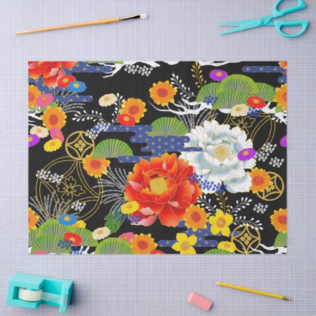 Japanischer Chiyogami Seidenpapier (Basteln)