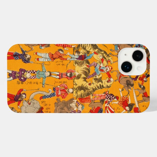 Japanischer Circus Phone Case für iPhone und Samsu iPhone Hülle (Rückseite (Horizontal))