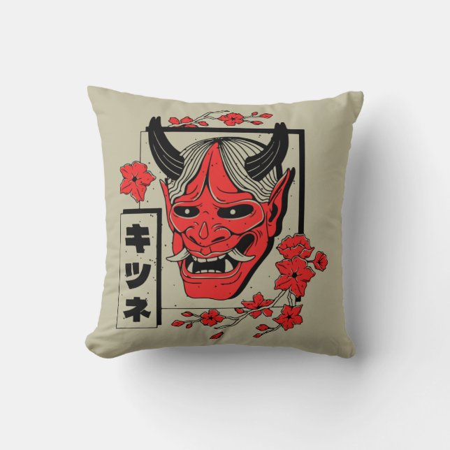 japanischer Dämon Kissen (Vorderseite)