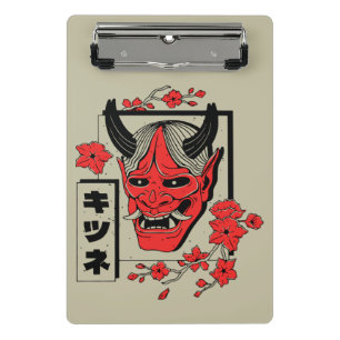 Japanischer Dämon Mini Klemmbrett