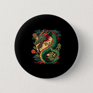 Japanischer Drache Anime Japan chinesische Drachen Button