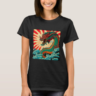Japanischer Drache Anime Japan chinesische Drachen T-Shirt