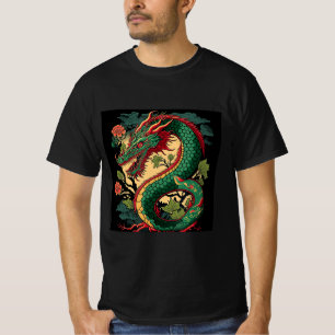 Japanischer Drache Anime Japan chinesische Drachen T-Shirt