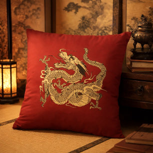 Japanischer Drache anpassbare Farben Kissen