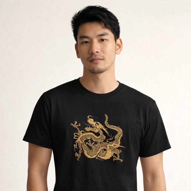 Japanischer Drache anpassbare Farben  T-Shirt (Von Creator hochgeladen)