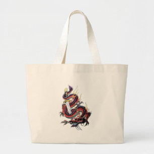 Japanischer Drache Katana Suis Riu Jumbo Stoffbeutel