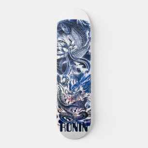 Japanischer Drache Koi Phoenix Skateboard Deck