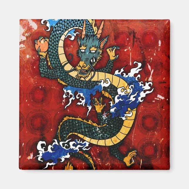 Japanischer Drache Magnet (Vorne)