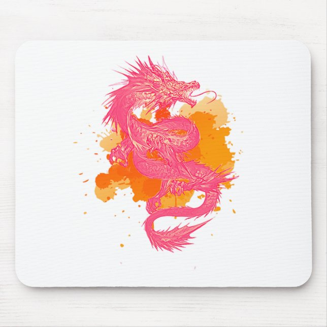 japanischer Drache Mousepad (Vorne)