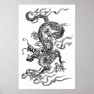 Japanischer Drache Poster