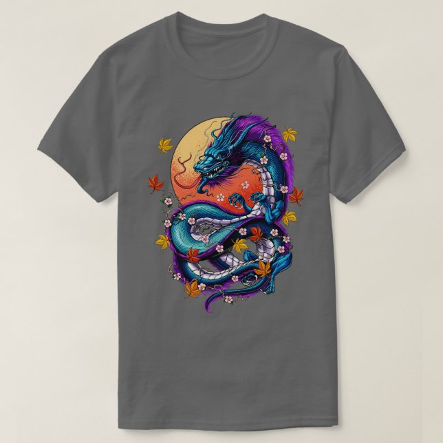 Japanischer Drache T-Shirt (Design vorne)