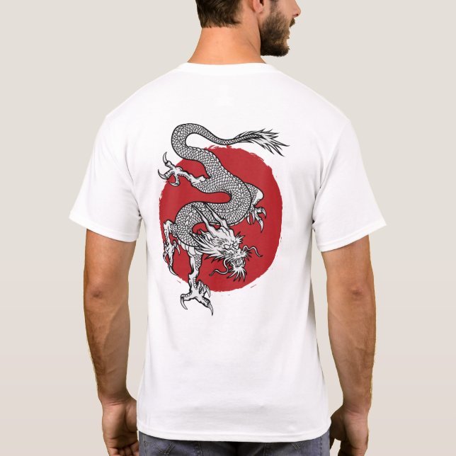 Japanischer Drache T-Shirt (Rückseite)