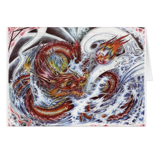 Japanischer Drache Tattoo Design (Vorderseite (Horizontal))