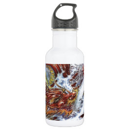 Japanischer Drache Tattoo Design Edelstahlflasche