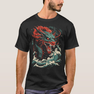 Japanischer Drache Tattoo Japanische Kunst Mythisc T-Shirt