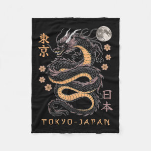 Japanischer Drache Tokio Japan 80er Asiatischer My Fleecedecke