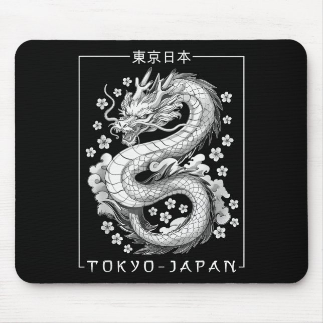 Japanischer Drache Tokio Japan 80er Asiatischer My Mousepad (Vorne)