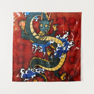 Japanischer Drache Wandteppich
