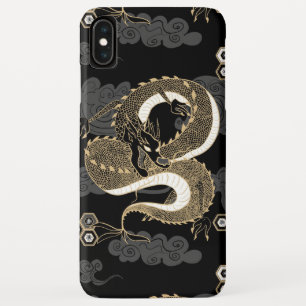 Japanischer Drachenschwarz und Gold Case-Mate iPhone Hülle