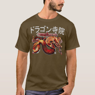 japanischer Drachentempel Japan Illustration T-Shirt