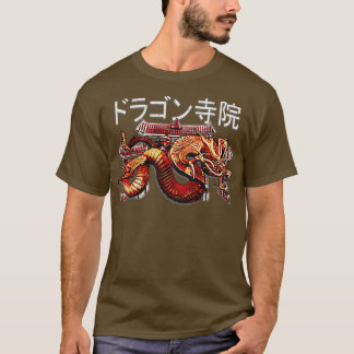 japanischer Drachentempel Japan Illustration T-Shirt