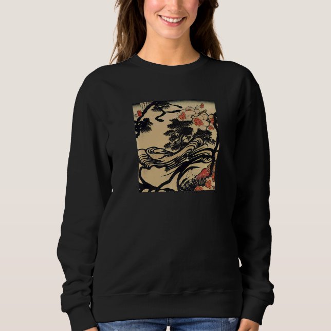 Japanischer Druck  2 Sweatshirt (Vorderseite)